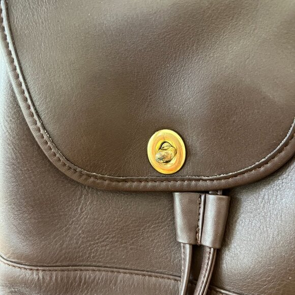 Vintage 90's Greenfield Leather Backpack - Picture 3 of 5